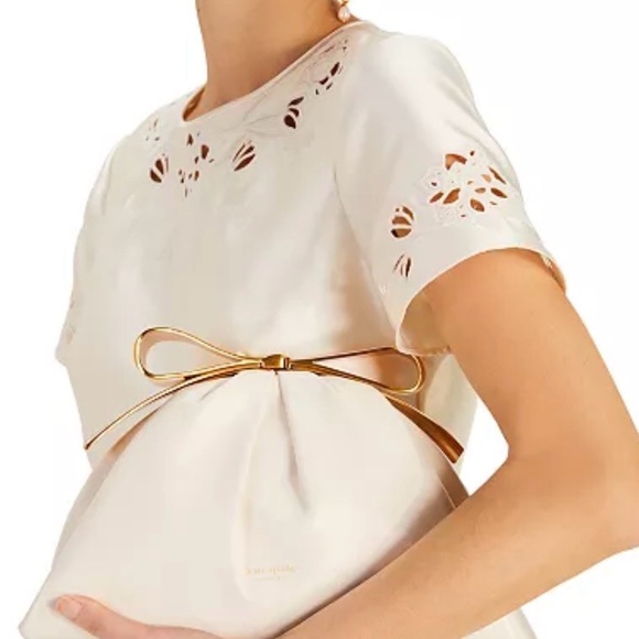 Kate Spade♠️ New York, NWOT Bridal pearlized bow leather bag - Picture 4 of 5